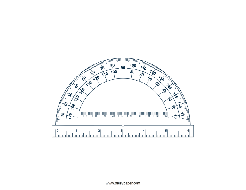 Printable Protractor Download Inch Calculator Printable Protractor 