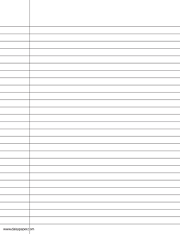 Printable Lined Paper